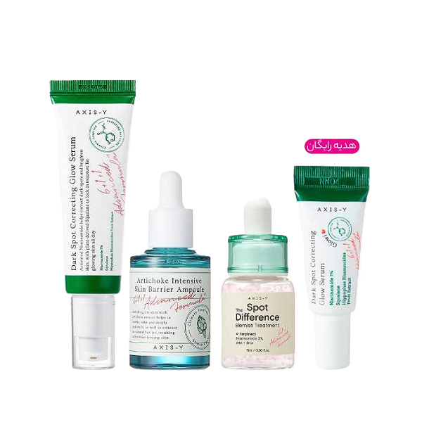axis-y-glow-care-set ست ضد لک و روشن کننده اکسیس وای اصل کره