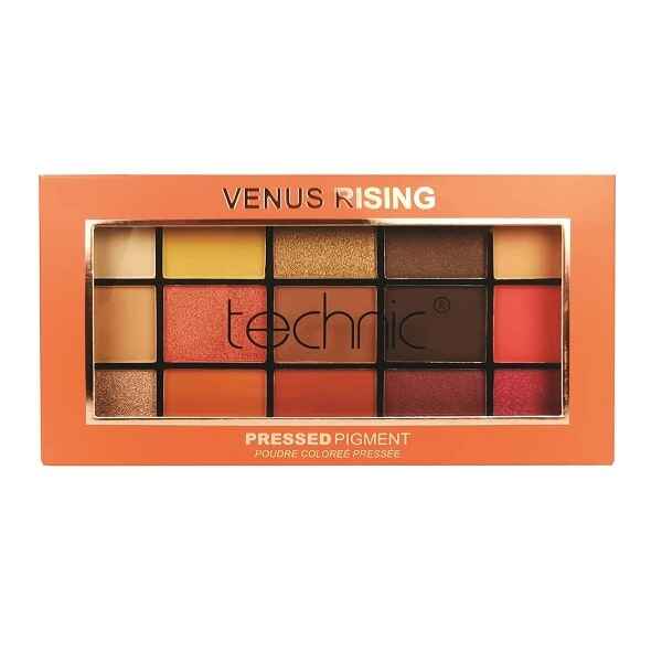 Technic-Venus-Rising-Pressed-Pigment-3 پالت سایه چشم تکنیک مدل Venus Rising | ۱۵ رنگ پیگمنت فشرده Technic